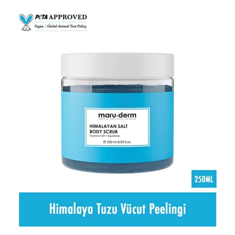 Maruderm اسکراب بدن نمک هیمالیا با Squalane و روغن نارگیل ۲۵۰ میلی‌لیتر