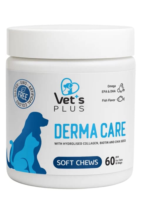 Vet's Plus درما کر قرص جویدنی 60 عددی (سلامت پوست و مو)