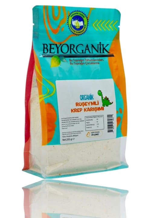 BEYORGANİK Organic Crepe Mix with Wheat Germ 200g (Pesticide Tested)