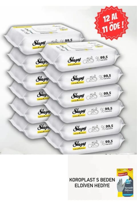 Sleepy دستمال مرطوب نوزاد ۴۰ عددی ۱۲ بسته