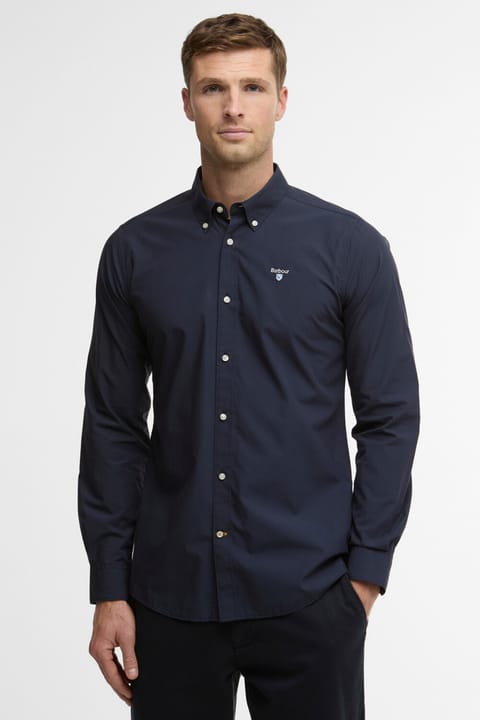 پیراهن پوپلین Barbour Treeport NY91 سرمه‌ای