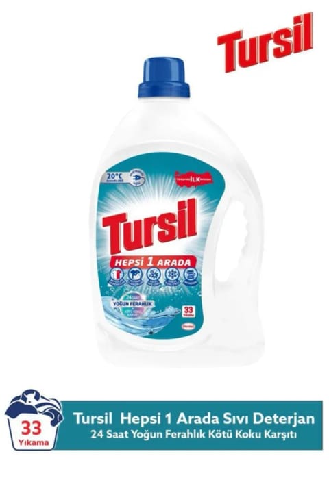 Tursil Matik همه کاره مایع لباسشویی ۳۳ شستشو با عطر و بوی تازگی و...
