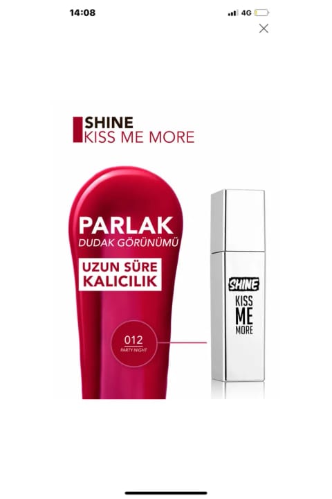 Flormar رژ لب مایع براق و ماندگار (صورتی) - Shine Kiss Me More LLS - 012 Party...