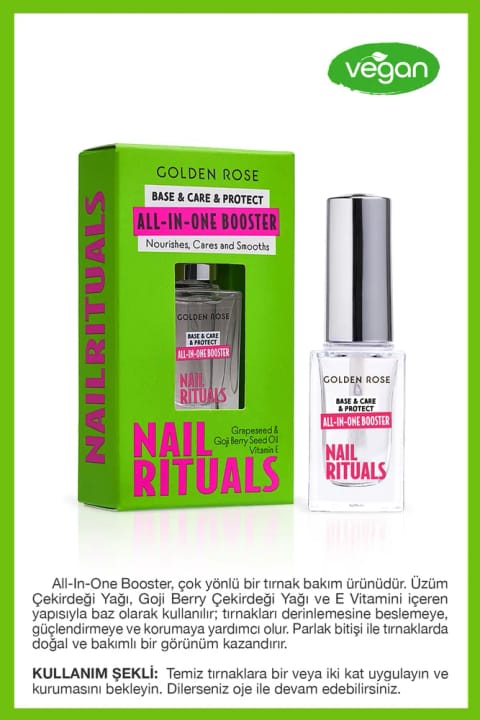لاک تقویتکننده و مغذی ناخن Golden Rose Nail Rituals All-in-Booster
