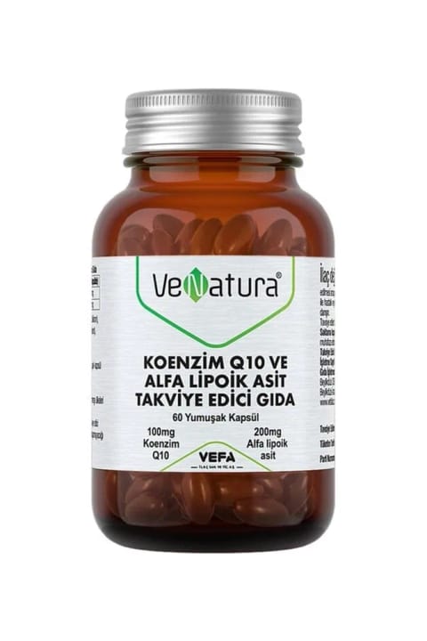 VeNatura کوآنزیم Q10 و آلفا لیپوئیک اسید 60 کپسول نرم