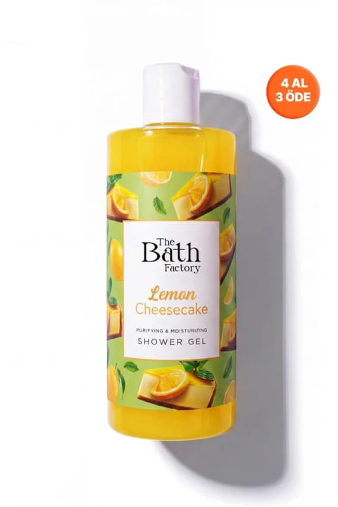 THE BATH FACTORY شاور ژل مرطوبکننده و مغذی لیمو چیزکیک 400 میلیلیتر