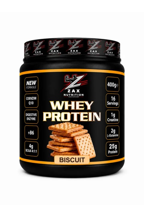zax nutrition WHEY PROTEIN BISCUIT 400 GR --سری ویژه-
