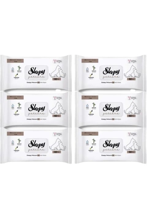 Sleepy دستمال مرطوب تمیزکننده حیوانات خانگی ۶ عددی ۳۶۰ برگ
