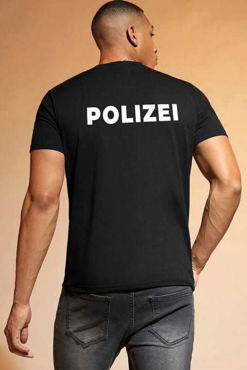 تیشرت چاپ Polizei یونیسکس uyguntarz