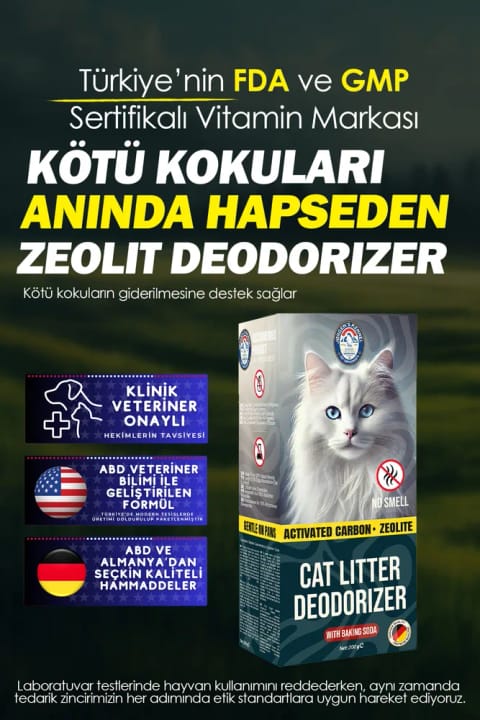 Jorgens Kennel Zeolit و کربن فعال کتو کومو گندزدا ۲۰۰ گرمی