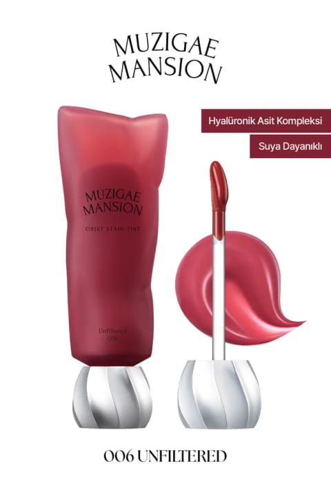 Muzigae Mansion مرطوبکننده و تینت براق ضدآب Objet Stain Tint — 006 Unfiltered
