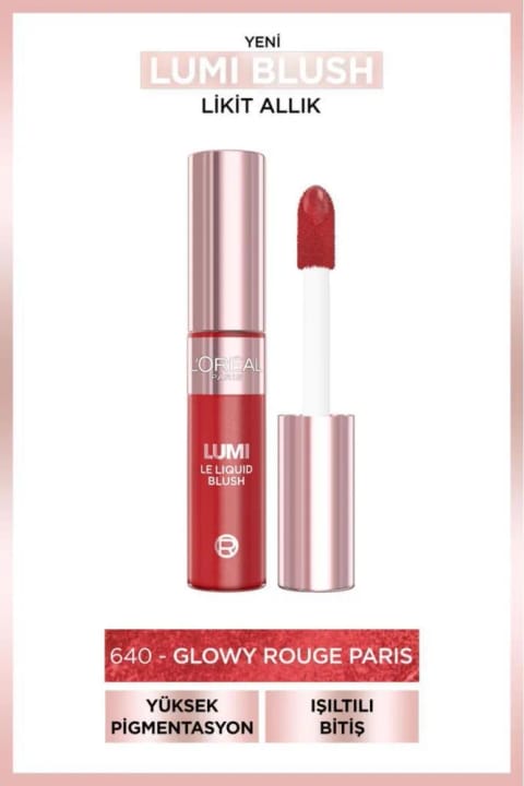 L'Oreal Paris Lumi Blush رژگونه مایع - 640 Glowy Rouge Paris
