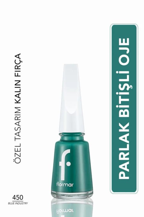 Flormar کلاسیک لاک ناخن با براقیت بالا و پیگمنت قوی - Nail Enamel - 450 Blue In...