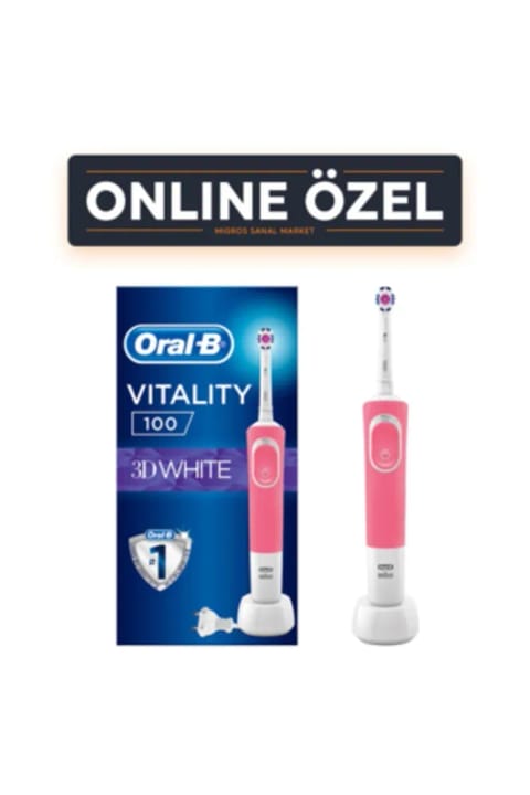 Oral-B D100 مسواک برقی شارژی صورتی (یک عددی)