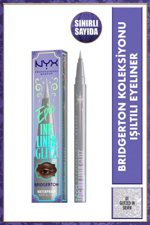 NYX Professional Makeup Bridgerton Collection خط چشم درخشان - 01 Glitzed