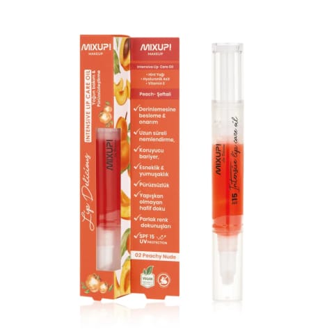 Mixup! Lip Delicious Oil Pen رژ لب روغنی 02 Peachy Nude
