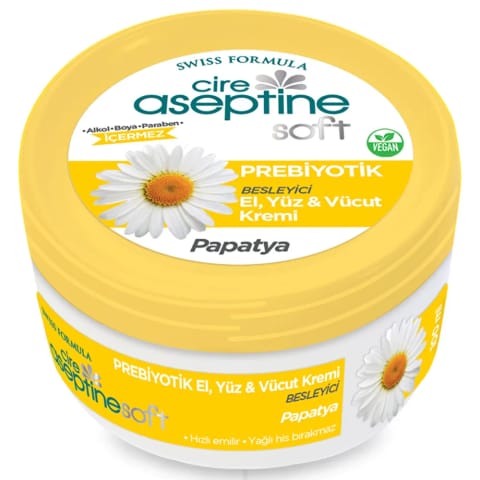 Cire Aseptine Soft کرم مغذی بابونه با پریبیوتیک ۱۰۰ میلیلیتر