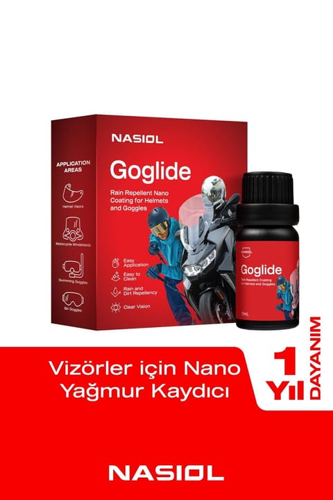 Nasiol Goglide محافظ نانویی سطح کلاهکاسکت و عینک - آبگریز - نانو دفعکننده باران