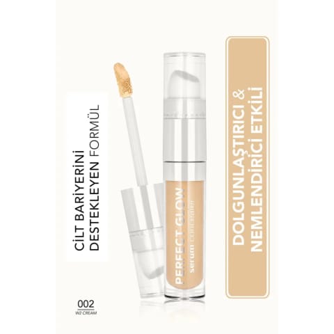Flormar Perfect Glow کرم پودر سرُمی با پایه مرطوب و درخشان 002 W2 Cream