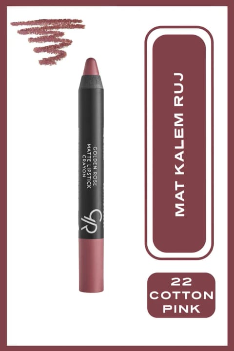 Golden Rose مات لیپستیک کریون - 22 - رژ لب مات