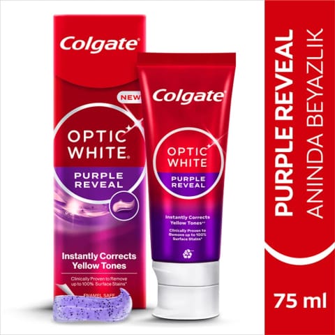 خمیردندان Colgate Optic White Purple Reveal 75 میلیلیتر
