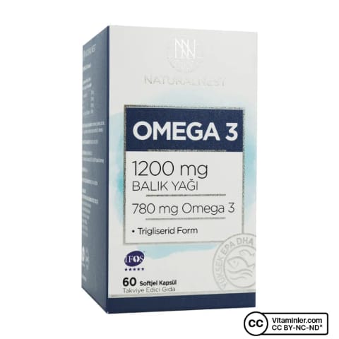 NaturalNest Omega 3 1200 Mg Balık Yağı 50 Kapsül