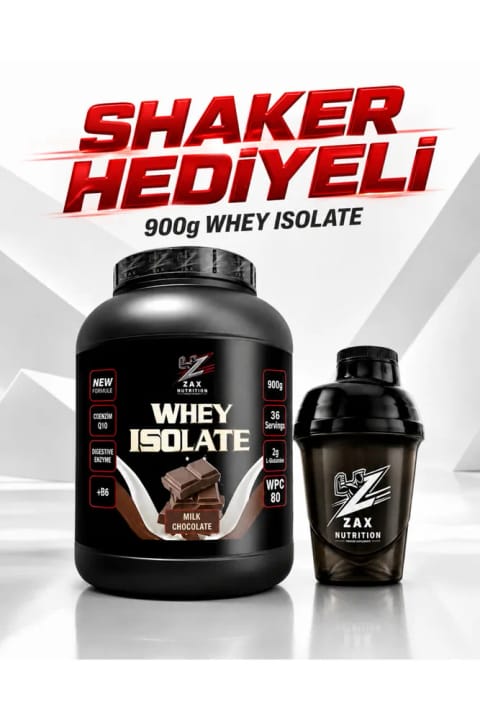 zax nutrition ایزوله وی پروتئین طعم شیر شکلات ۹۰۰ گرم - به همراه شیکر هدیه!!!