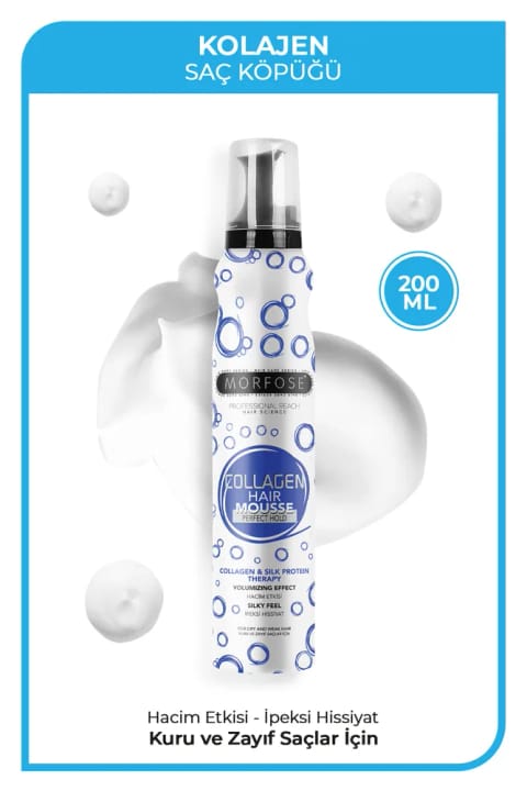 Morfose Collagen موس Volume‌دهنده مو 200 میلی‌لیتر
