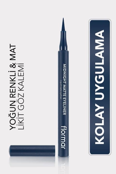 Flormar مات لیکوئید خط چشم مدادی (لاجوردی) - Midnight Matte Eyeliner - 003 D