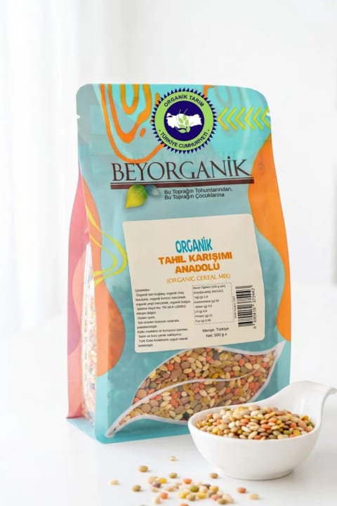 BEYORGANİK سوپ غلات ارگانیک آنادولو 500 گرمی (بدون آفت‌کش و آفلاتوکسین...)