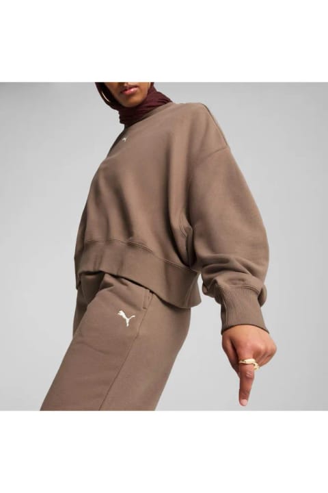 سویشرت زنانه گشاد Puma Wardrobe ESSENTIALS