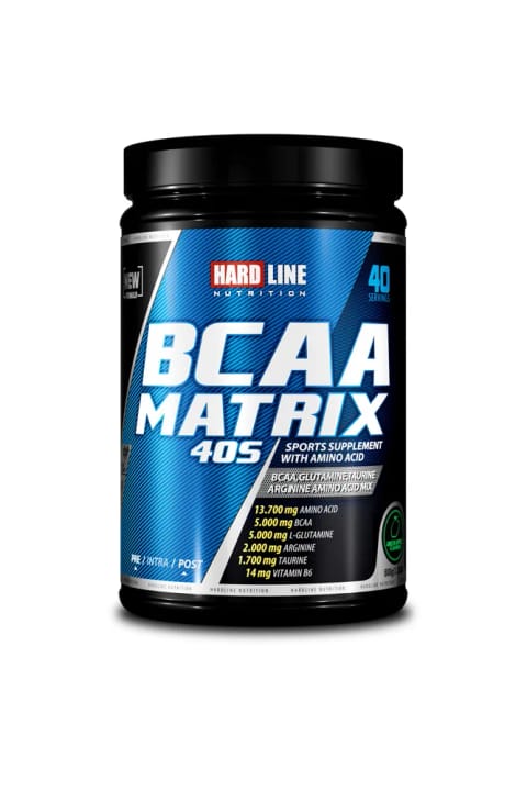 هاردلاین Bcaa Matrix سیب سبز 40 پره 600 گرم