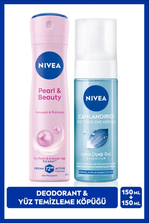NIVEA دئودورانت اسپری زنانه Pearl&Beauty 150ml و ...