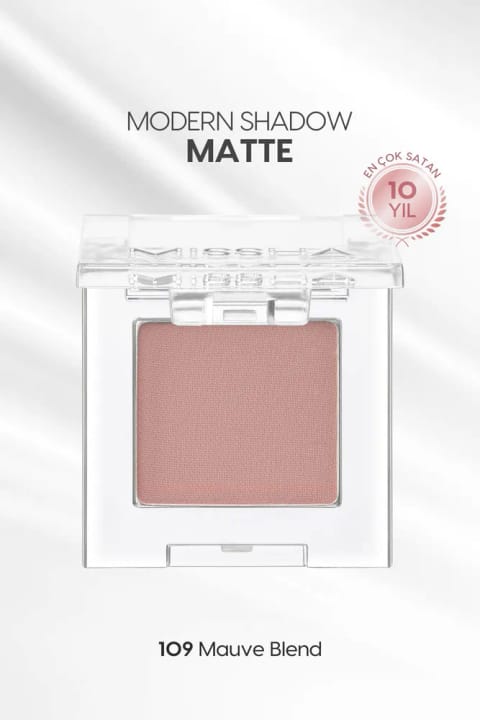 Missha سایه چشم تکی مات با بافت نرم و بدون پودرپاشی Modern Shadow Matt — 109 Mauve Blend