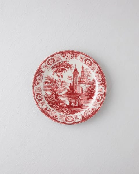 بشقاب سرو Preston Stoneware ۲۶ سانتی‌متری بورگوندی