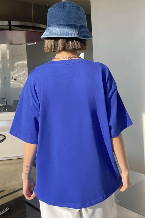 تیشرت طراحی چاپی یونیسکس Pattern Blue uyguntarz