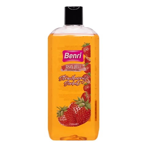 Benri ژل دوش توتفرنگی سوربه ۷۵۰ میلیلیتر