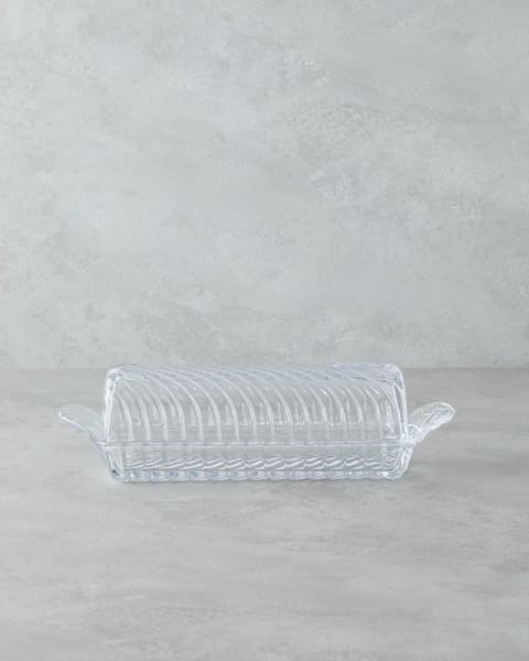 ظرف پذیرایی شیشه‌ای Aura 33x9x9 سانتی‌متر شفاف