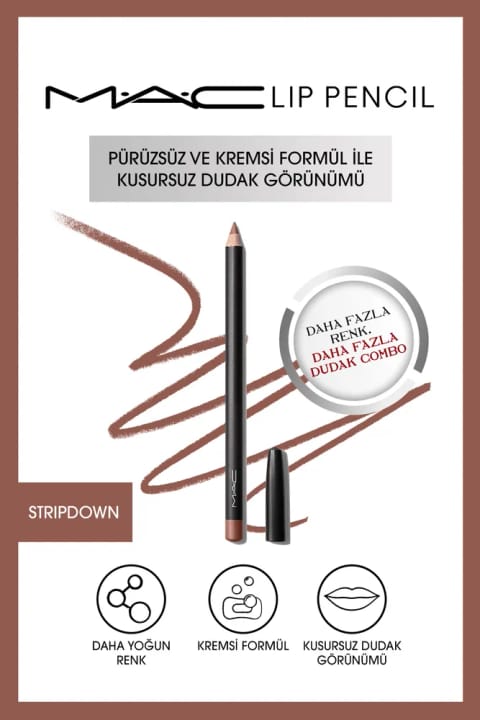 مداد لب کرمی ماندگار M.A.C - Stripdown ۱.۴۵ گرم