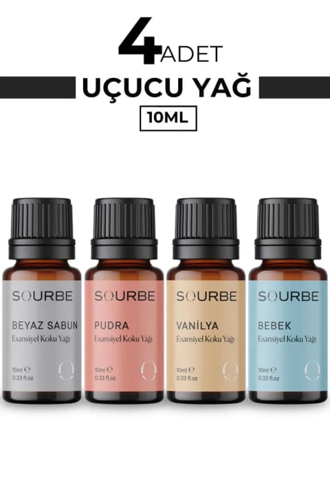 SOURBE اسانس معطر سفید صابون وانیلی پودر بچه
