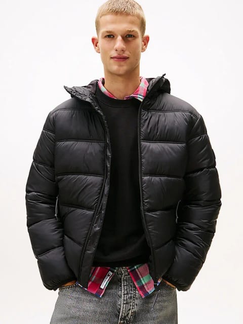 Tommy Jeans Men Hooded Logo Puffer Jacket