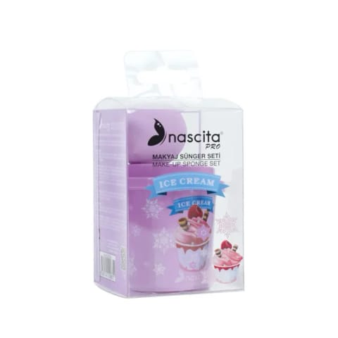 ست اسفنج آرایشی مدل بستنی Nascita NASYUZFS0129