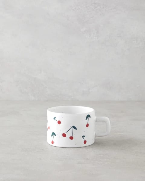 ماگ سرامیکی Cherry Garden مدل Stoneware حجم 280 میلی‌لیتر قرمز