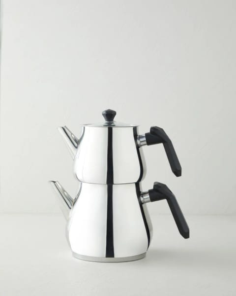 قوری استیل Prego مدل ۱٫۲۵ لیتر - ۲٫۱۰ لیتر مشکی