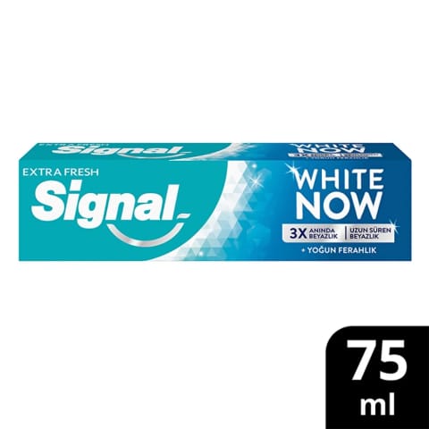 Signal White Now Extra Fresh خمیردندان سفیدکننده فوری ۷۵ میلی‌لیتر