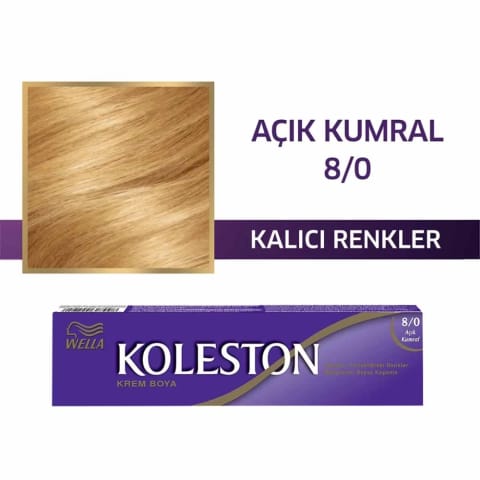 رنگ موی تیوپی Koleston 8/0 بلوند روشن 50 میلی‌لیتری