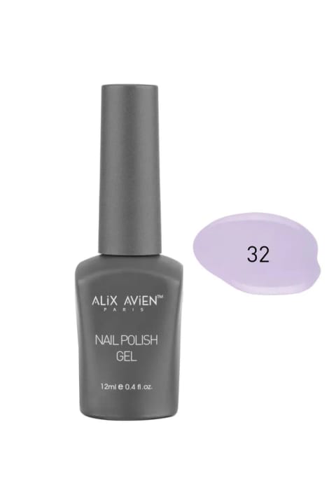 لاک ژلی دائمی بنفش یاسی Alix Avien UV 32 - 12 میلیلیتر