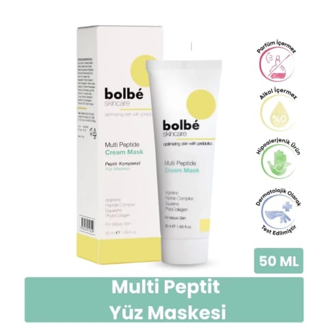 Bolbe کرم ماسک صورت چند پپتیدی حجیمکننده، ترمیمکننده و افزایشدهنده کشسانی ۵۰