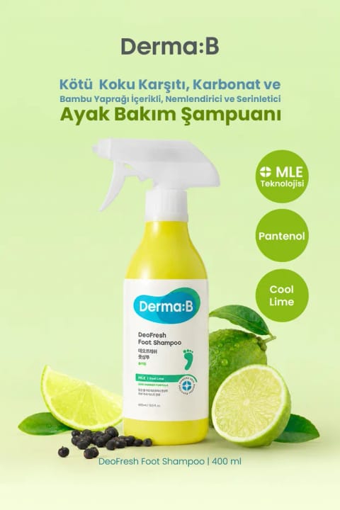 شامپوی ضد بوی بد، مرطوبکننده و خنککننده پا Derma B
