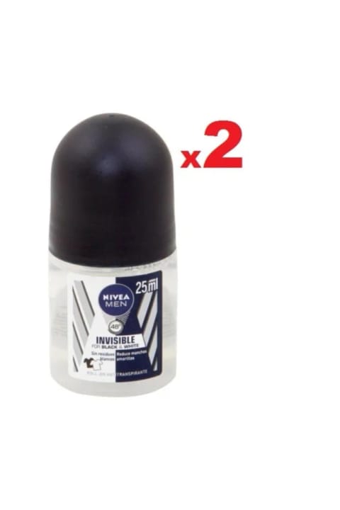 NIVEA Invisible Black&White Power رولآن دئودورانت ۲۵ میلیلیتر مردانه